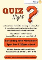 Phoenix Quiz at Writtle Sports & Social Club